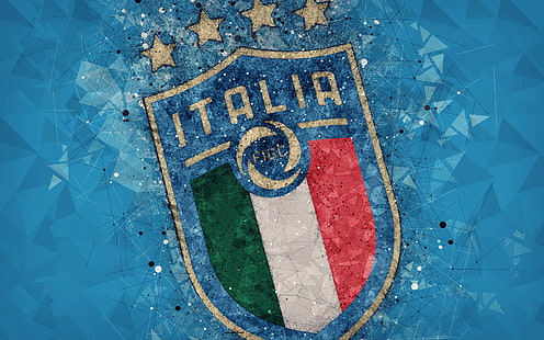 Football, Équipe nationale de football d'Italie, Emblème, Italie, Logo, Fond d'écran HD HD wallpaper