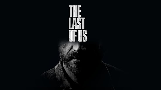 O papel de parede The Last Of Us, Joel, videogame, monocromático, barbas, homens, HD papel de parede HD wallpaper