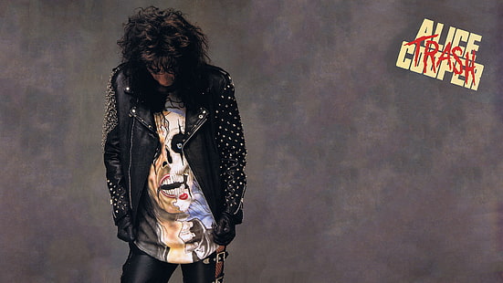 música, hard rock, Alice Cooper, lixo, capas de álbuns, década de 1980, músico, arte da capa, shock rock, música rock, HD papel de parede HD wallpaper
