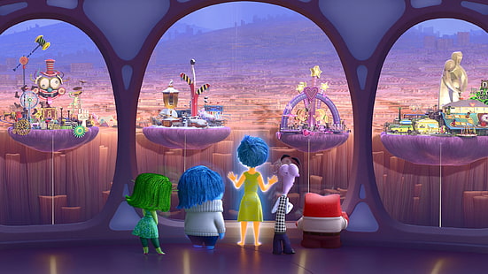 Pixar, Disney, фильмы, наизнанку гнев, анимационные фильмы, HD обои HD wallpaper