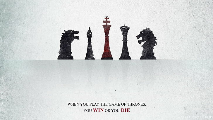 Ein Lied von Eis und Feuer, Game of Thrones, Typografie, Schach, HD-Hintergrundbild
