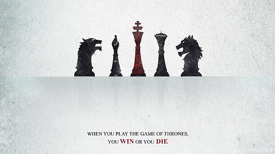 A Song of Ice and Fire, Game of Thrones, typography, chess, HD wallpaper HD wallpaper