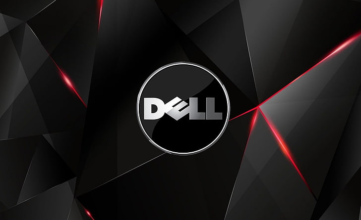 black and white Dallas Cowboys logo, computer, Dell, HD wallpaper