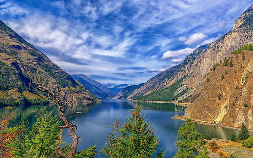 Jezioro W Kolumbii Brytyjskiej, Kanada Na Tle Pulpitu, Tapety HD HD wallpaper