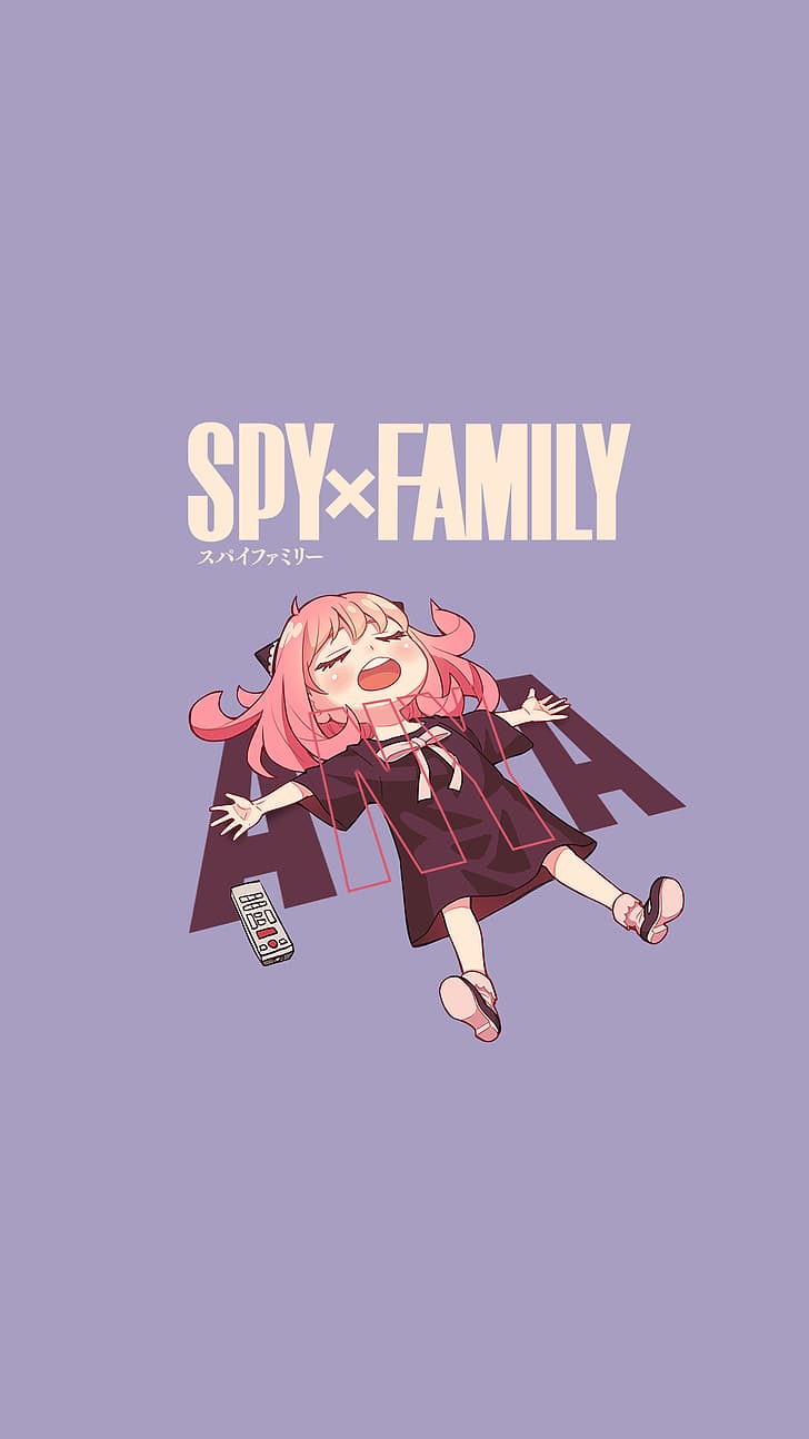 Spy x Family, Anya Forger, anime, gadis anime, telepon, Wallpaper HD, Wallpaper HD, wallpaper seluler
