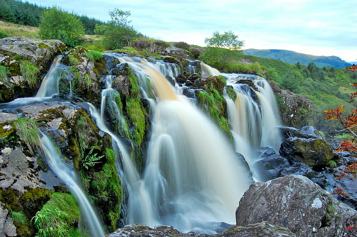 Waterfalls, Loup Of Fintry Waterfall, Waterfall, HD wallpaper