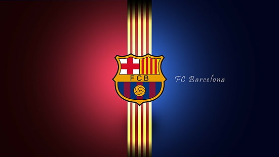 FC Barcelona, logo, soccer, sport, HD wallpaper HD wallpaper