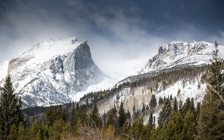 landskap, berg, natur, Rocky Mountains, HD tapet