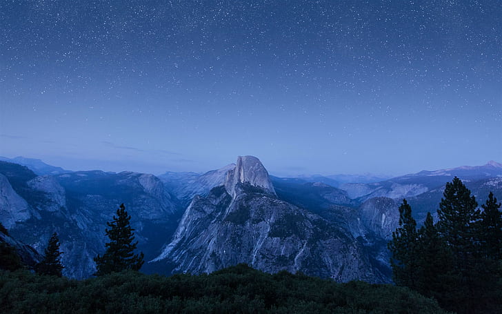 Landschaft, OS X, Half Dome, HD-Hintergrundbild