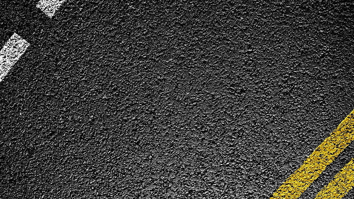 Carretera de asfalto negro, carretera, línea, marcado, Fondo de pantalla HD