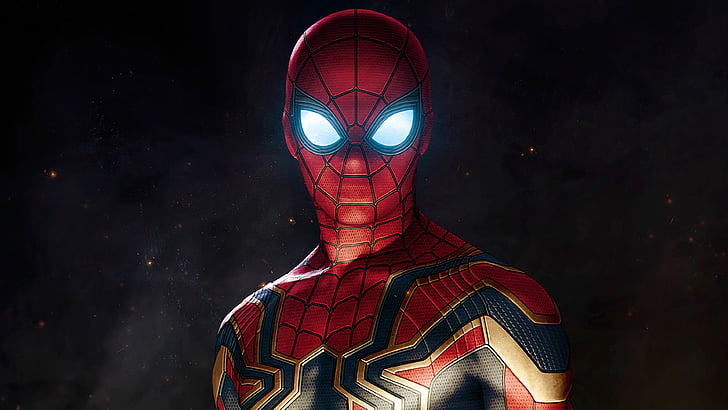 Spider Man illustration, Iron Spider Armor, Spider-Man, Avengers: Infinity War, 4K, HD wallpaper