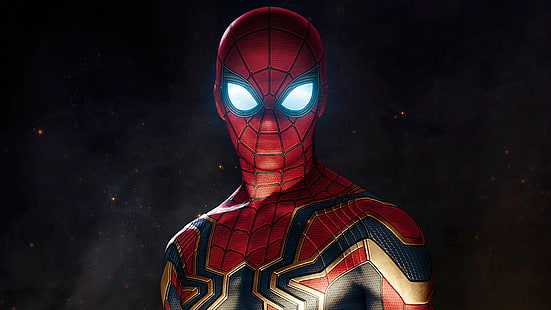 Обои Marvel Iron Spider, Marvel Comics, Мстители, Человек-паук, Мстители: Бесконечная война, HD обои HD wallpaper