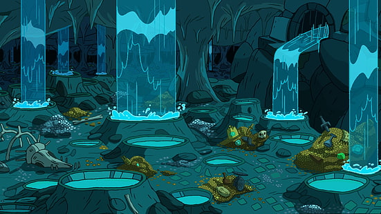 fond d'écran de cascades, Adventure Time, Fond d'écran HD HD wallpaper