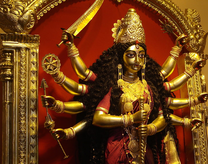 Beautiful Durga Maa, Dancing Shiva statue, God, , goddess, durga, HD  wallpaper | Wallpaperbetter