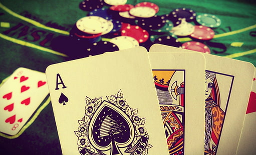 Glücksspiel, Pik-As, Spiele, Poker, HD-Hintergrundbild HD wallpaper