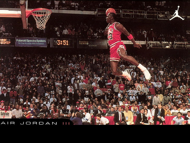 män sport basket svart människor michael jordan chicago bulls jumping legend air jordan nba, HD tapet