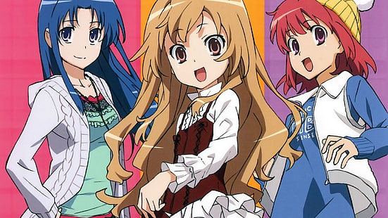 Anime, Toradora !, Ami Kawashima, Minori Kushieda, Taiga Aisaka, HD masaüstü duvar kağıdı HD wallpaper