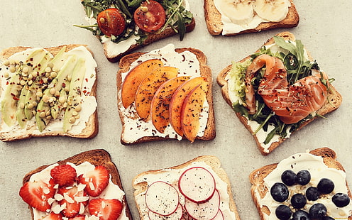 хлеб, еда, бутерброды, HD обои HD wallpaper