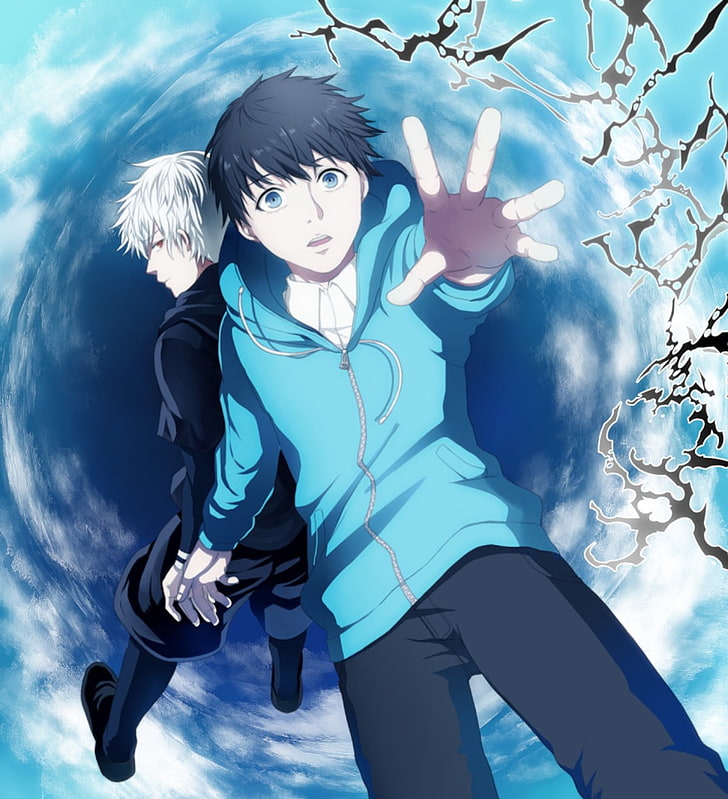duas ilustrações de personagens de anime masculino, Tokyo Ghoul, Kaneki Ken, meninos de anime, HD papel de parede, papel de parede de celular
