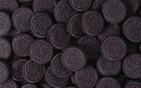 tas de biscuits au chocolat, oreo, biscuits, pâtisseries, desserts, Fond d'écran HD HD wallpaper
