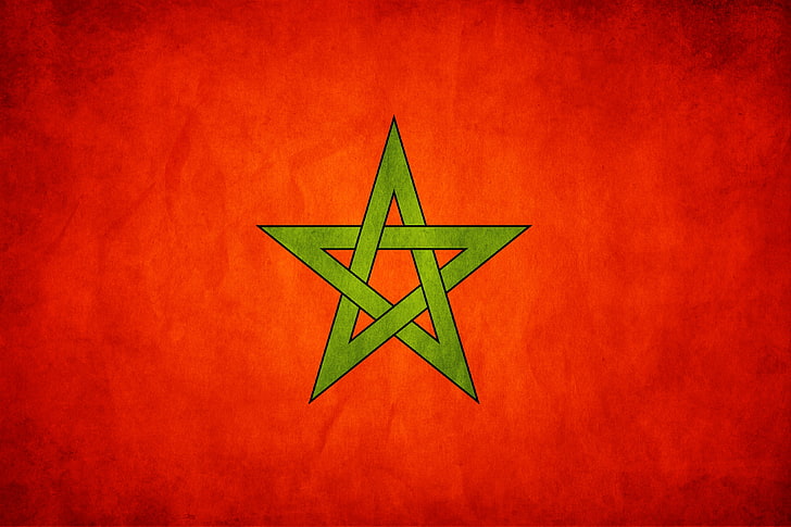 flag of morocco, HD wallpaper