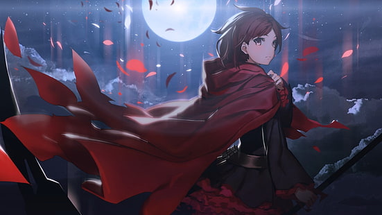 weibliche Anime Charakter digitale Tapete, Anime, RWBY, Ruby Rose (Charakter), HD-Hintergrundbild HD wallpaper