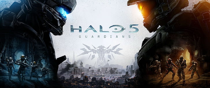 Papel de parede de Halo 5 Guardians, Halo 5, Halo 5: Guardians, Mestre Chefe, HD papel de parede