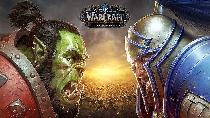 4k, World of Warcraft: La bataille d'Azeroth, affiche, Fond d'écran HD