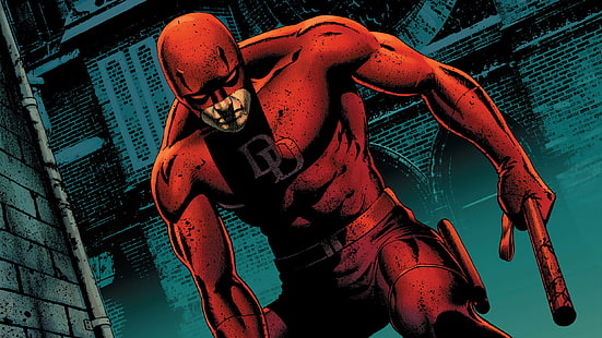 Marvel Comics, Daredevil, superhéroe, cómic, Fondo de pantalla HD HD wallpaper