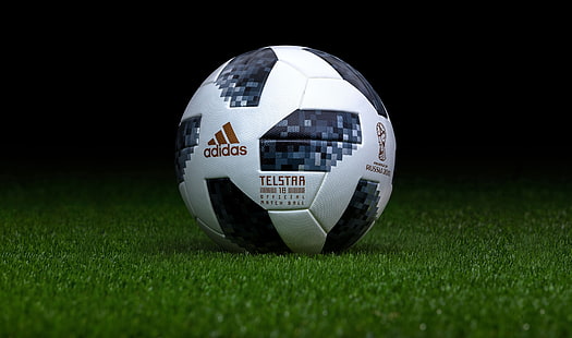 ลูกฟุตบอล Adidas สีขาวและสีดำ, ลูกบอล, กีฬา, ฟุตบอล, รัสเซีย, Adidas, FIFA, ฟุตบอลโลก 2018, Adidas Telstar 18, Telstar 18, Adidas Telstar, Telstar, Russia 2018, FIFA World Cup 2018, ฟุตบอลโลกในรัสเซีย, ลูกฟุตบอลอย่างเป็นทางการของฟุตบอลโลก 2018, ฟุตบอลโลกในปี 2018, วอลล์เปเปอร์ HD HD wallpaper