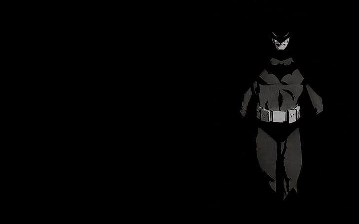 Batman Black HD, cartone animato / fumetto, nero, batman, Sfondo HD