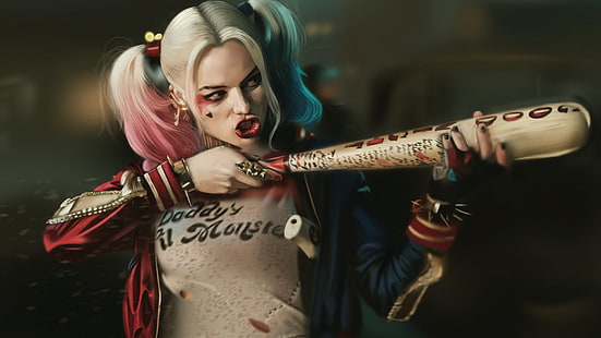 Papel de parede de Harley Quinn, Harley Quinn, Esquadrão Suicida, HD papel de parede HD wallpaper