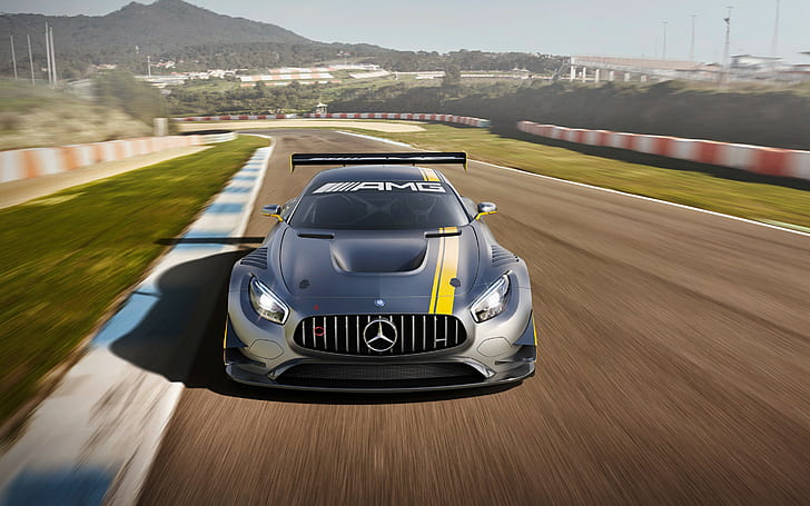 Mercedes AMG GT3 2015, сив мерцедес бенц състезателен автомобил, 2015, Mercedes, AMG, GT3, s, най-добри, hd, hd фонове, автомобили s, HD тапет