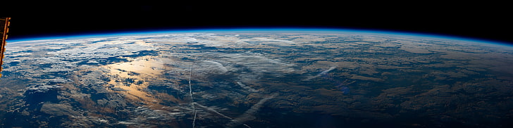 illustrazione della terra, Pianeta, Spazio, Terra, Terra dalla Stazione Spaziale Internazionale, Sfondo HD