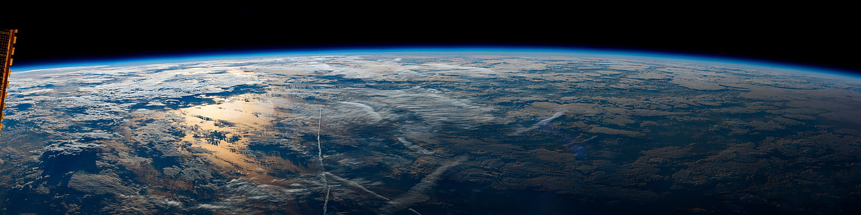 Erde Illustration, Planet, Weltraum, Erde, Erde von der Internationalen Raumstation, HD-Hintergrundbild HD wallpaper
