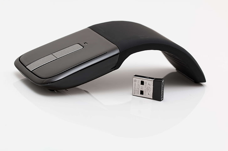 black, computer, connection, curve, design, device, digital, electronic, equipment, gadgets, modern, mouse, multimedia, portable, technology, usb, wireless, wireless mouse, public domain images, HD wallpaper