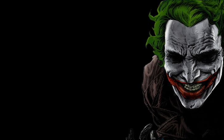 Joker illustrazione, Joker, nero, Sfondo HD