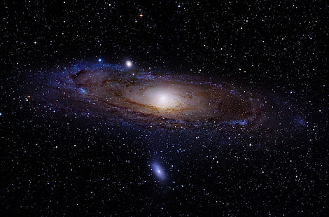 Messier 110, อวกาศ, Messier 31, Andromeda, galaxy, วอลล์เปเปอร์ HD HD wallpaper