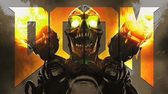 Doom цифровые обои, Doom (игра), Doom 4, HD обои HD wallpaper