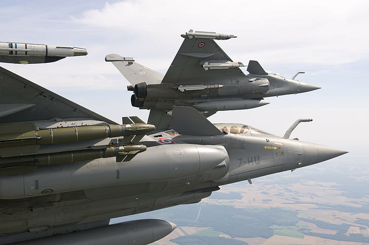 Rafale, Francia, caza, fuerza aérea francesa, avión, Dassault, Fondo de pantalla HD