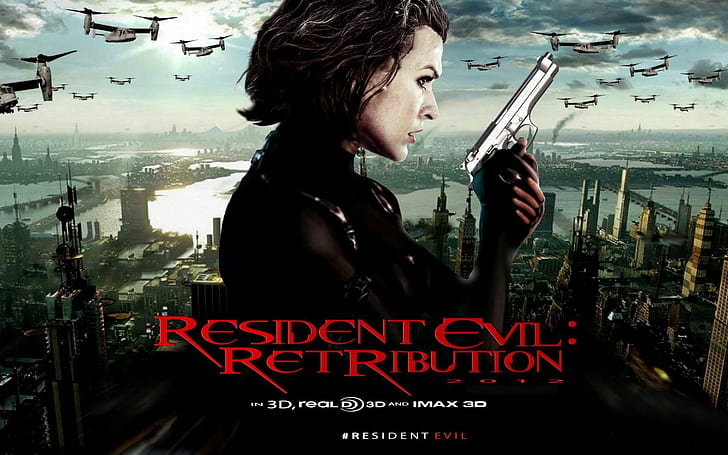 2012 Resident Evil 5 Retribution, ikamet kötülüğü intikamı duvar kağıdı, ikamet, kötülük, 2012, intikam, film, HD masaüstü duvar kağıdı