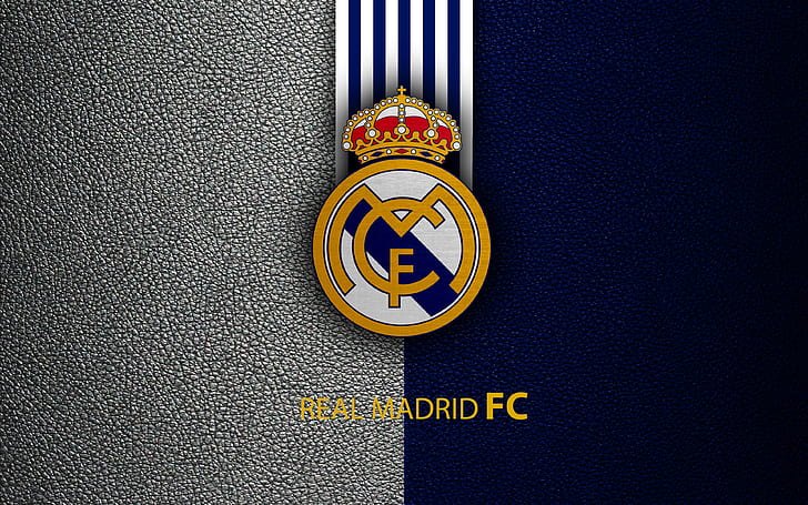Logo, Football, Sport, Soccer, Emblem, Real Madrid CF, HD wallpaper