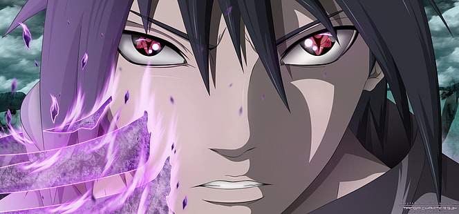 Naruto Shippuden Uchiha Sasuke digitale Tapete, Anime, Naruto, Sasuke Uchiha, HD-Hintergrundbild HD wallpaper