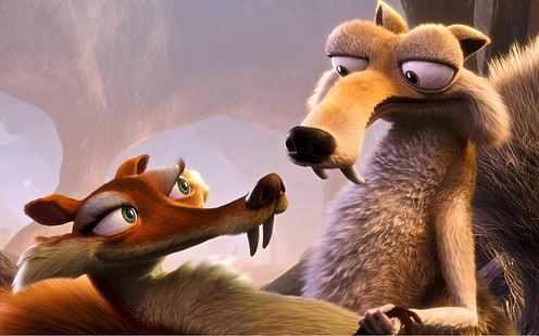 Ice Age, Scrat, Scratte, Ice Age: Dawn of the Dinosaurs, films d'animation, films, Fond d'écran HD HD wallpaper