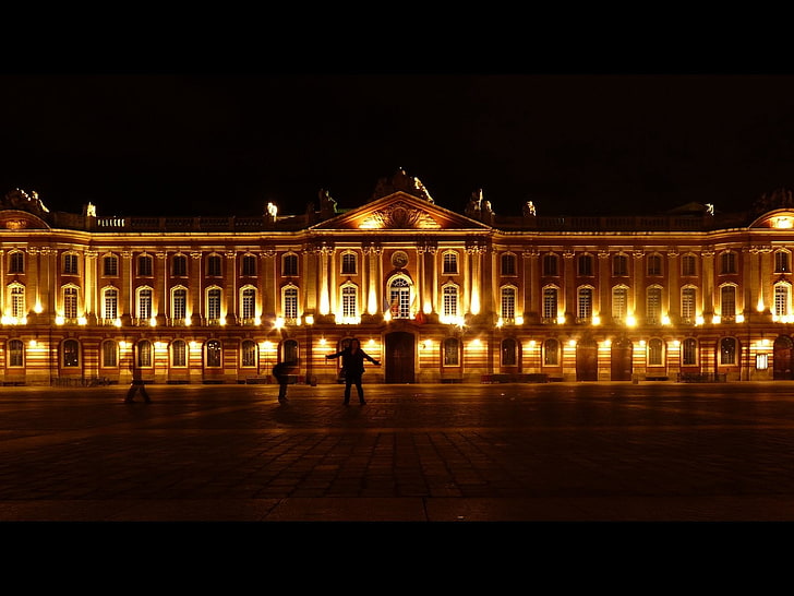 Тулуза, Франция, Place du Capitole, паметници, HD тапет