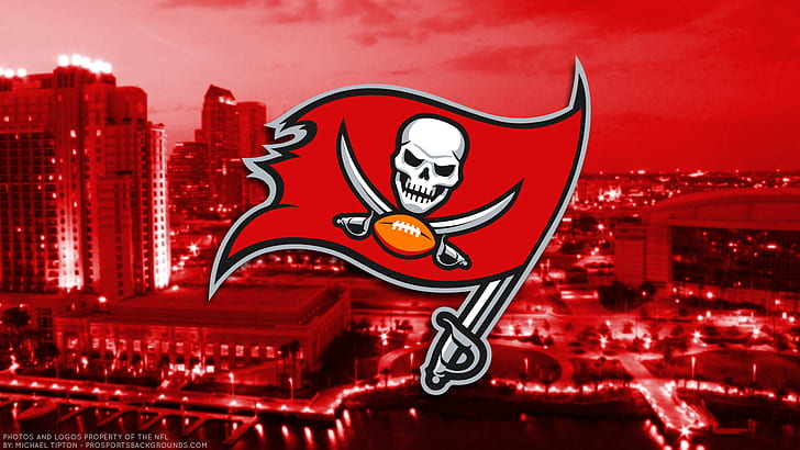 Football, Tampa Bay Buccaneers, Emblème, Logo, NFL, Fond d'écran HD