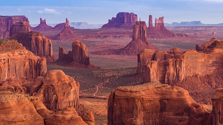 скално образувание, гледна точка, гледка, изглед, Съединени щати, планина, геология, откос, небе, лоши земи, туристическа атракция, паметник долина племенни парк, паметник долина, каньон, пустиня, скала, ловува меса, butte, HD тапет