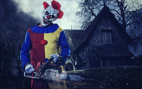 Halloween Killer Clown, pennywise, เทศกาล / วันหยุด, ฮาโลวีน, เทศกาล, วันหยุด, วอลล์เปเปอร์ HD HD wallpaper