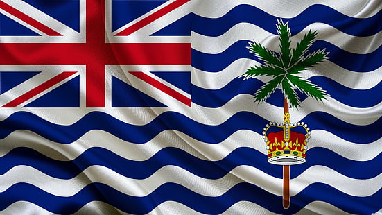 Território Britânico do Oceano Índico, bandeira, HD papel de parede HD wallpaper