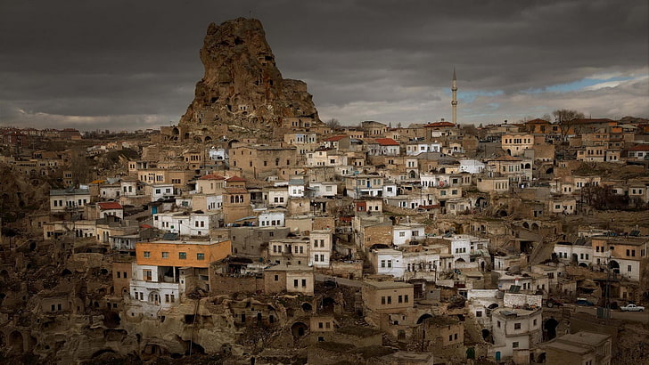 weißes konkretes Haus, die Türkei, Mardin, altes Gebäude, Architektur, Stadt, HD-Hintergrundbild